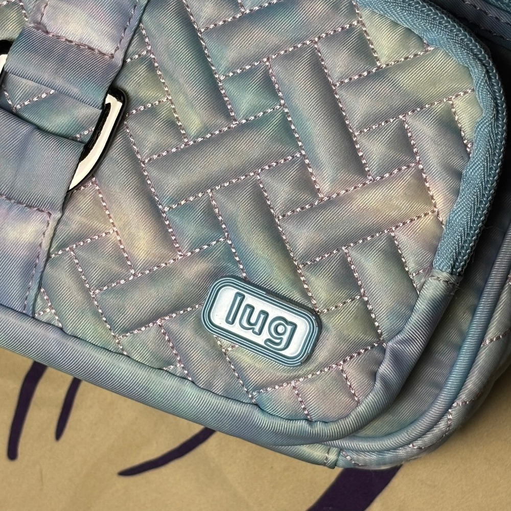 Lug Carousel Crossbody Bag Pastel Mystic Seaglass RFID Quilted Shoulder Bag Blue - Picture 5 of 16